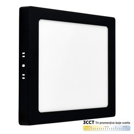 M18NK-BK-CCT 18W 3000-6500K crni nadgradni kvadratni LED panel Mitea Lighting