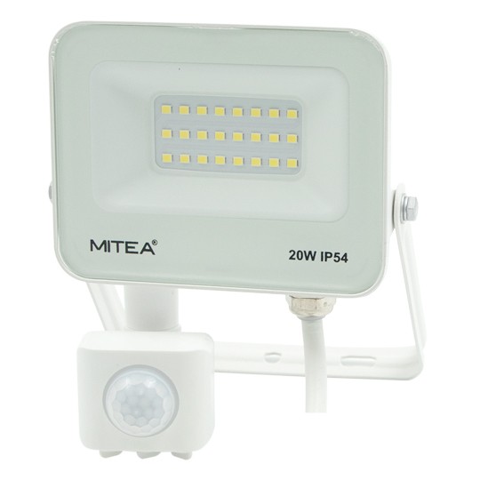 M490020-RLS-B5 6500K SMD ECO LED reflektor sa senzorom 20W BELI Mitea Lighting