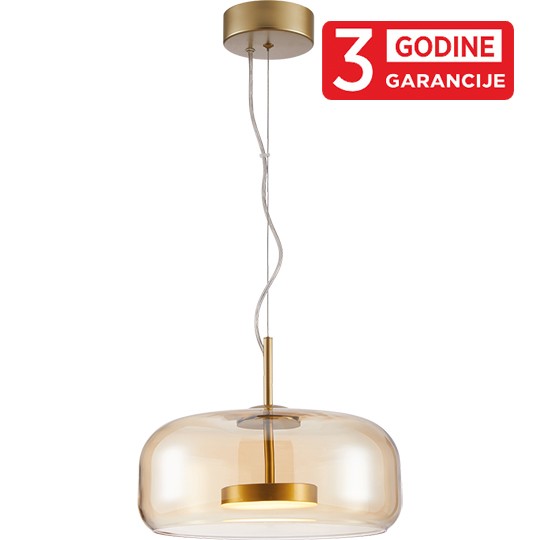 ECLIPTICA MAP9229-1A 6W 3000K bronza+amber visilica LED 3Y Mitea Lighting