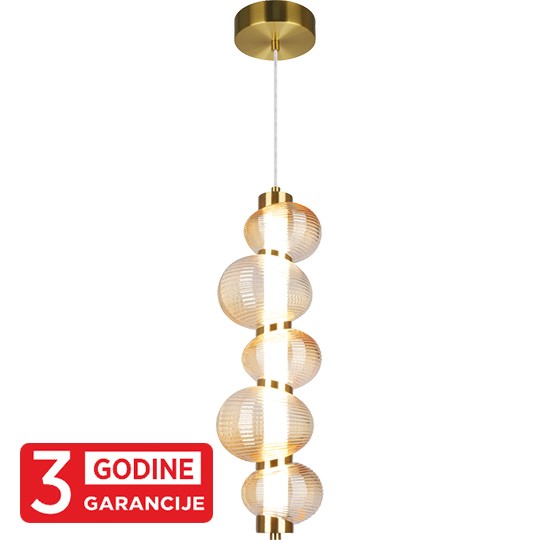 NIMBUS MAP9401-1A 18W 3000K zlatna+amber LED visilica 3Y Mitea Lighting