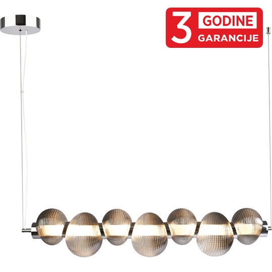 NIMBUS MAP9401-7A 22W 3000K hrom+smoky LED visilica 3Y Mitea Lighting