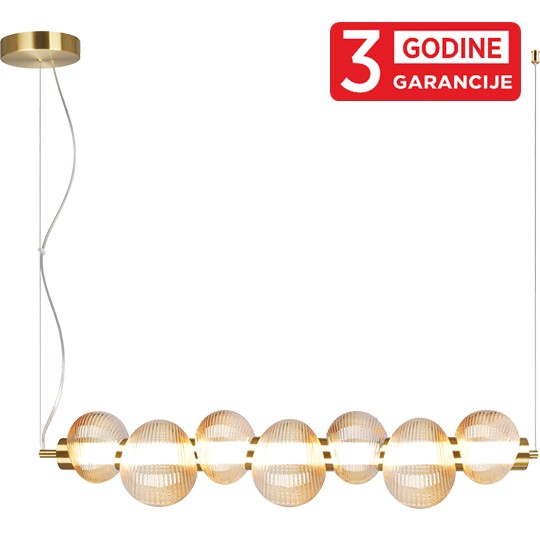 NIMBUS MAP9401-7A 22W 3000K zlatna+amber LED visilica 3Y Mitea Lighting