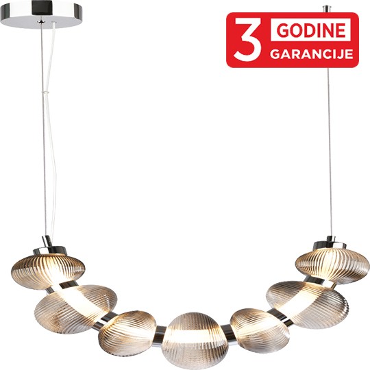 NIMBUS MAP9401-7B 26W 3000K hrom+smoky LED visilica 3Y Mitea Lighting