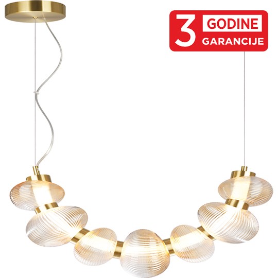 NIMBUS MAP9401-7B 26W 3000K zlatna+amber LED visilica 3Y Mitea Lighting