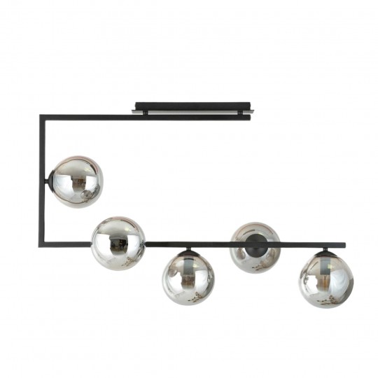 M10772-5 luster crni 5xE27 Max.60W/220V Mitea Lighting