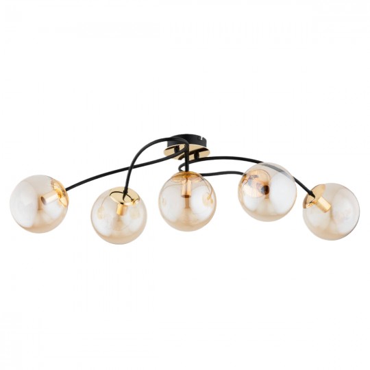 M11102-5 luster crno-zlatni 5xE27 Max.60W/220V Mitea Lighting