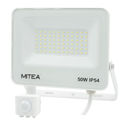 M490050-RLS-B6 6500K SMD ECO LED reflektor sa senzorom 50W BELI IP54 Mitea Lighting