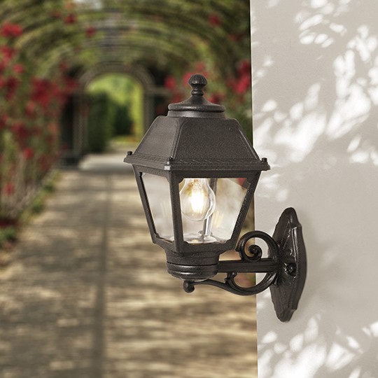 BISSO/MARY crna zidna lampa 1xE27 Q18.131.000.E27 Fumagalli