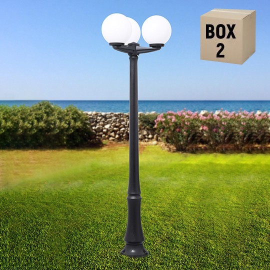 DINO NARDO/G250 3L CCT 2700-4000-6500K stubna lampa crna 3xE27 LED 8.5W A60 sijalica ukljucena uz proizvod G26.306.D30.V1K Fumagalli