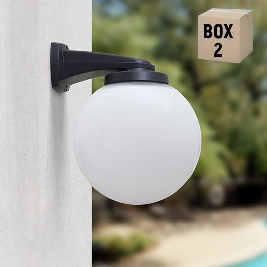 NARDO/G250 crna zidna lampa 1xE27 G26.240.000.E27 Fumagalli