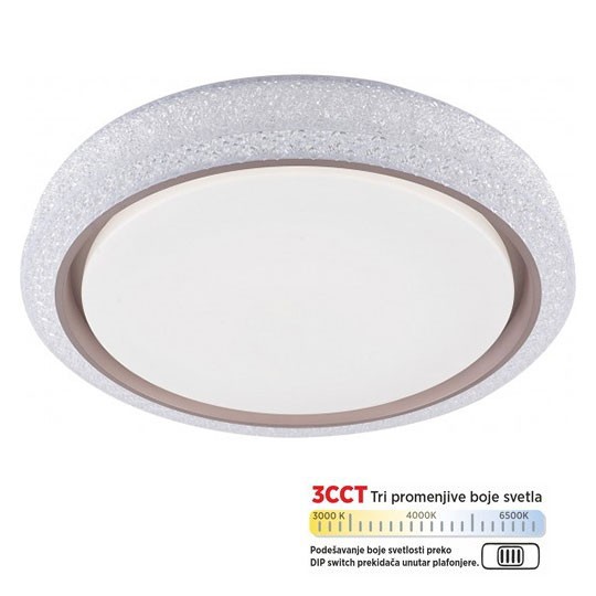 M205522-A 28W LED SMD CCT DIP switch  fi400mm plafonjera Mitea Lighting