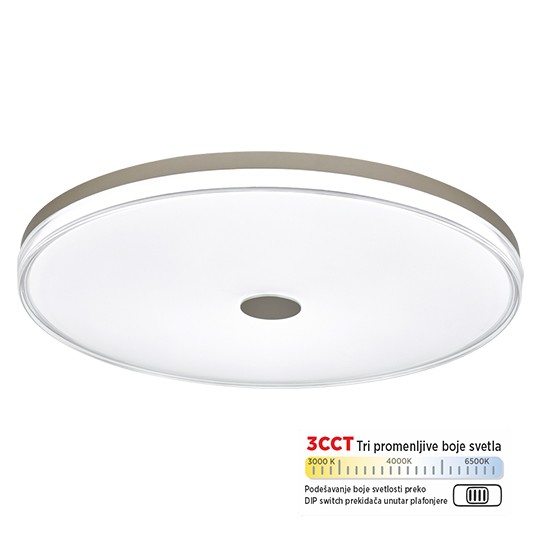 M205530 bela 28W LED CCT DIP switch plafonjera Mitea Lighting
