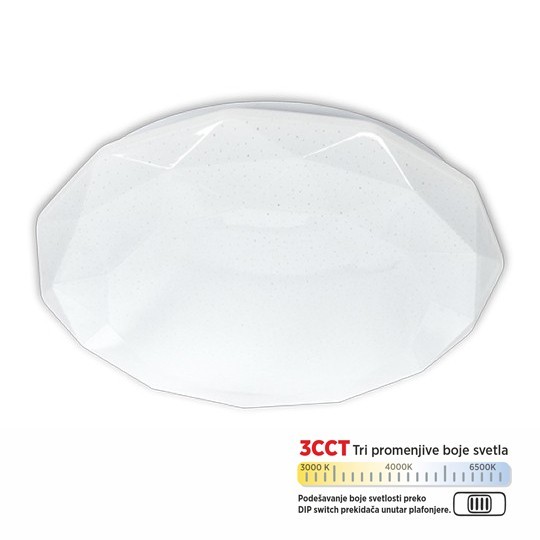 M205403-CCT 36W LED SMD DIP switch  plafonjera dijamant Mitea Lighting