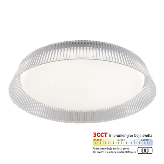 M205534 15W LED CCT DIP switch  plafonjera bela Mitea Lighting
