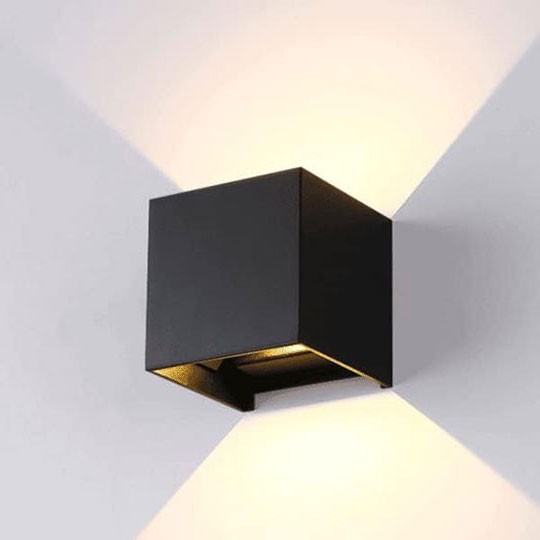 M954040 C CRNA 10W baštenska LED zidna lampa (podesiv ugao)