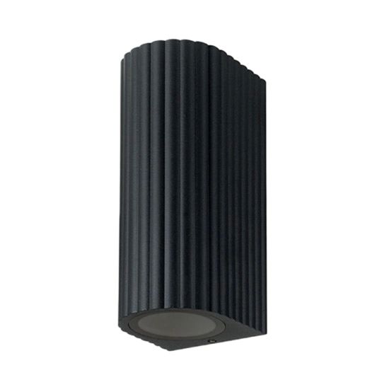 M955020 B CRNA baštenska lampa zidna 2xGU10 IP65 Mitea Lighting