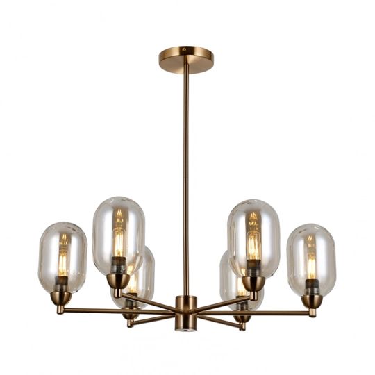 M10425-6 luster staro zlato 6xE27 max.60W/220V Mitea Lighting