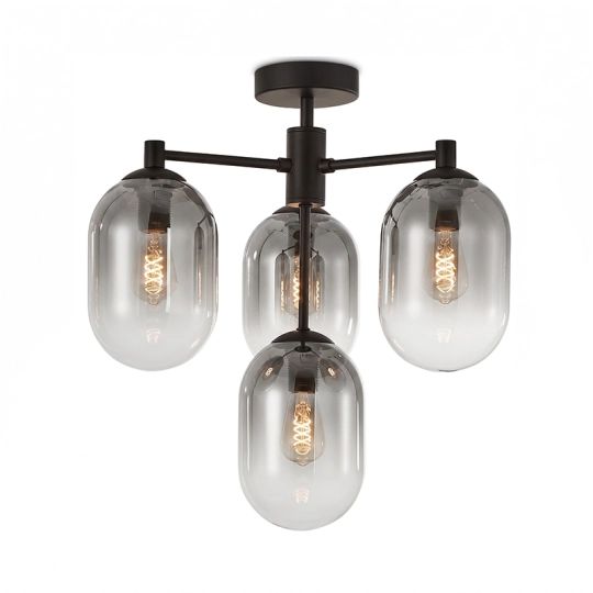M10490-4 luster crni 4xE27 max.60W/220V Mitea Lighting