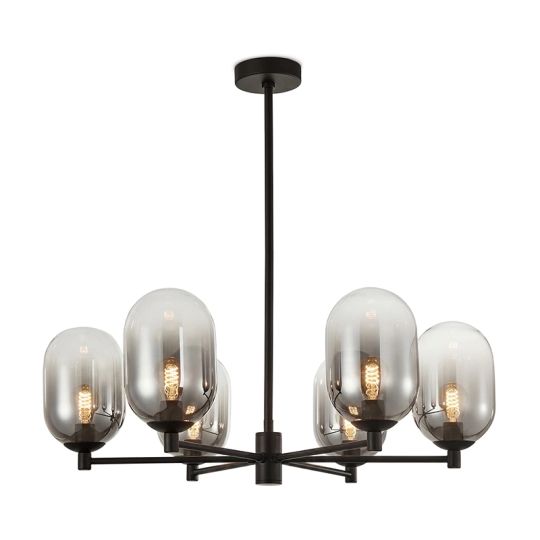 M10490-6 luster crni 6xE27 max.60W/220V Mitea Lighting