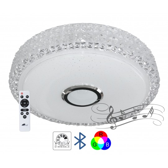M205440-BT/WRGB 2x36W fi500mm LED SMD plafonjera sa zvučnikom 5W, bluetooth, Android/iOS APP iLink (muzička plafonjera)